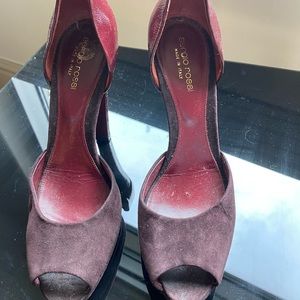 Maroon sergi Rossi heels
